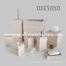 White Bamboo Bath Set Produto Doméstico (WBB0608B)